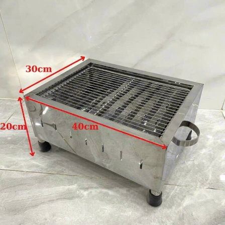 bếp than inox 1